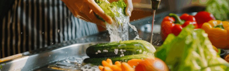 como escolher higienizar frutas verduras corretamente